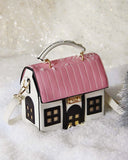 Snowy Cottage Purse in White: Alternate View #1