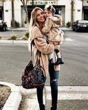 Softest Teddy Hoodie in Taupe: Alternate View #5