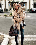 Softest Teddy Hoodie in Mauve: Alternate View #4