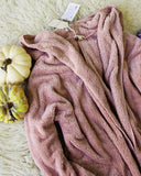 Softest Teddy Hoodie in Mauve: Alternate View #2