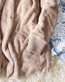 Softest Teddy Hoodie in Taupe: Alternate View #3