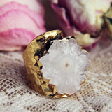 Solar Quartz Gold Ring: Alternate View #2