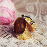 Solar Quartz Gold Ring: Alternate View #3