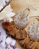 Moon & Stars Earrings in Desert: Alternate View #2