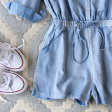 Sunny Chambray Romper: Alternate View #3