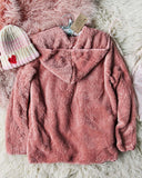 Soulmate Teddy Hoodie in Pink: Alternate View #4