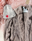 Soulmate Teddy Hoodie in Taupe: Alternate View #2