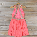 Ice Shadow Dress in Coral: Alternate View #1