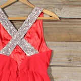 Sparkling Shadows Dress in Red: Alternate View #2