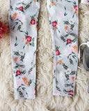 Sporty Gym Leggings in Floral: Alternate View #3