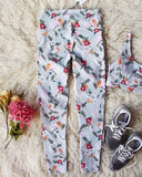 Sporty Gym Leggings in Floral: Alternate View #4