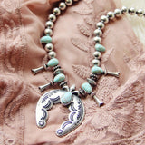 The Squash Blossom Necklace in Sky: Alternate View #1