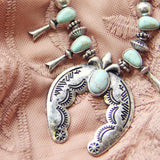 The Squash Blossom Necklace in Sky: Alternate View #3