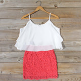 St. Tropez Dress in Coral: Alternate View #1