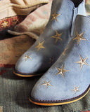 Starry Night Suede Boots in Sky: Alternate View #2