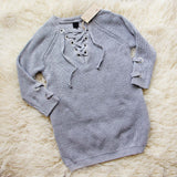 Stevie Lace-Up Sweater Dress: Alternate View #1