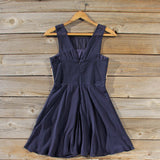 Stone Spell Beaded Dress in Navy: Alternate View #4