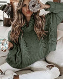 Stormy Cable Knit Sweater: Alternate View #1