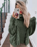 Stormy Cable Knit Sweater: Alternate View #5