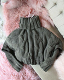Stormy Cable Knit Sweater: Alternate View #3