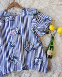 Bunches Stripe Blouse: Alternate View #2