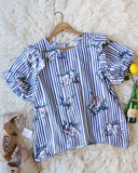 Bunches Stripe Blouse: Alternate View #4