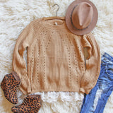 The Sugar Pine Lace Sweater: Alternate View #1