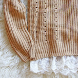 The Sugar Pine Lace Sweater: Alternate View #3