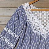 Sugared Breeze Blouse in Midnight Ikat: Alternate View #2