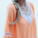 Sugared Breeze Blouse in Peach: Alternate View #2