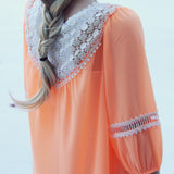 Sugared Breeze Blouse in Peach: Alternate View #3