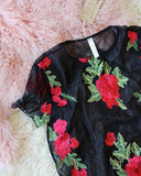 Sugared Rose Layering Tunic in Black: Alternate View #2