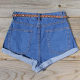 Summer Nights Cuffed Jean Shorts: Alternate View #3