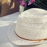 Sun Goddess Lace Fedora: Alternate View #2