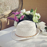 Sun Goddess Lace Fedora: Alternate View #1