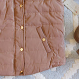 Suncadia Hooded Vest in Camel: Alternate View #4