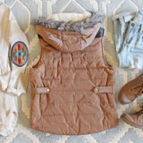 Suncadia Hooded Vest in Camel: Alternate View #5