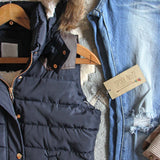 Suncadia Hooded Vest in Navy: Alternate View #2