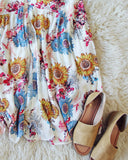 Sunflower Maxi Skirt: Alternate View #4