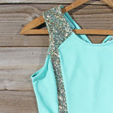 Sunset Stars Dress in Mint: Alternate View #2