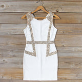 Sunset Stars Dress in White: Alternate View #1