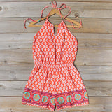 Sunstone Romper in Red: Alternate View #1