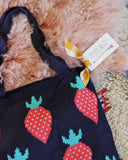 Sweater Knit Tote in Strawberry: Alternate View #2