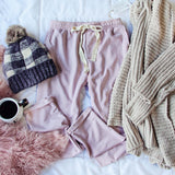 Sweet Cuff Joggers in Mauve: Alternate View #1