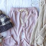 Sweet Cuff Joggers in Mauve: Alternate View #3