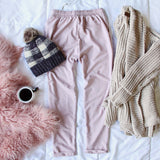 Sweet Cuff Joggers in Mauve: Alternate View #4