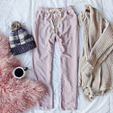 Sweet Cuff Joggers in Mauve: Alternate View #2