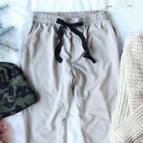Sweet Cuff Joggers in Taupe: Alternate View #3