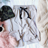 Sweet Cuff Joggers in Taupe: Alternate View #1