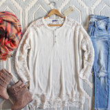 Sweet Lace Henley: Alternate View #1